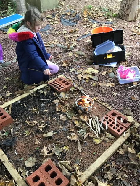 Toasting marshmallows