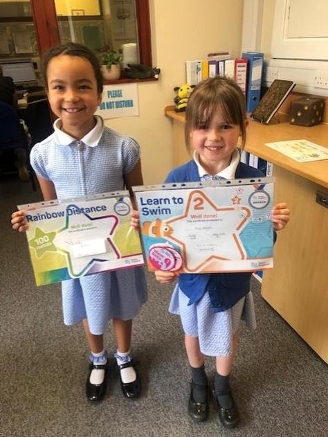 Evie and Alana's swimming successes